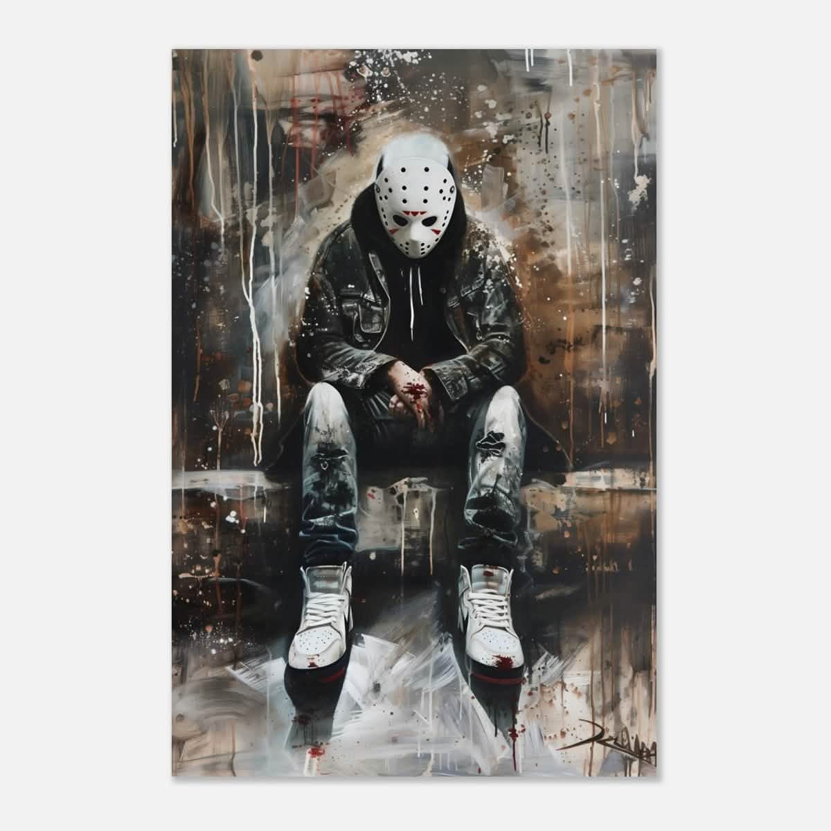 Da Vinci Wall art Print | Pop art wall art print collection |Jason Voorhees | Comic - Aluminum Print - 60x90 cm / 24x36″ -