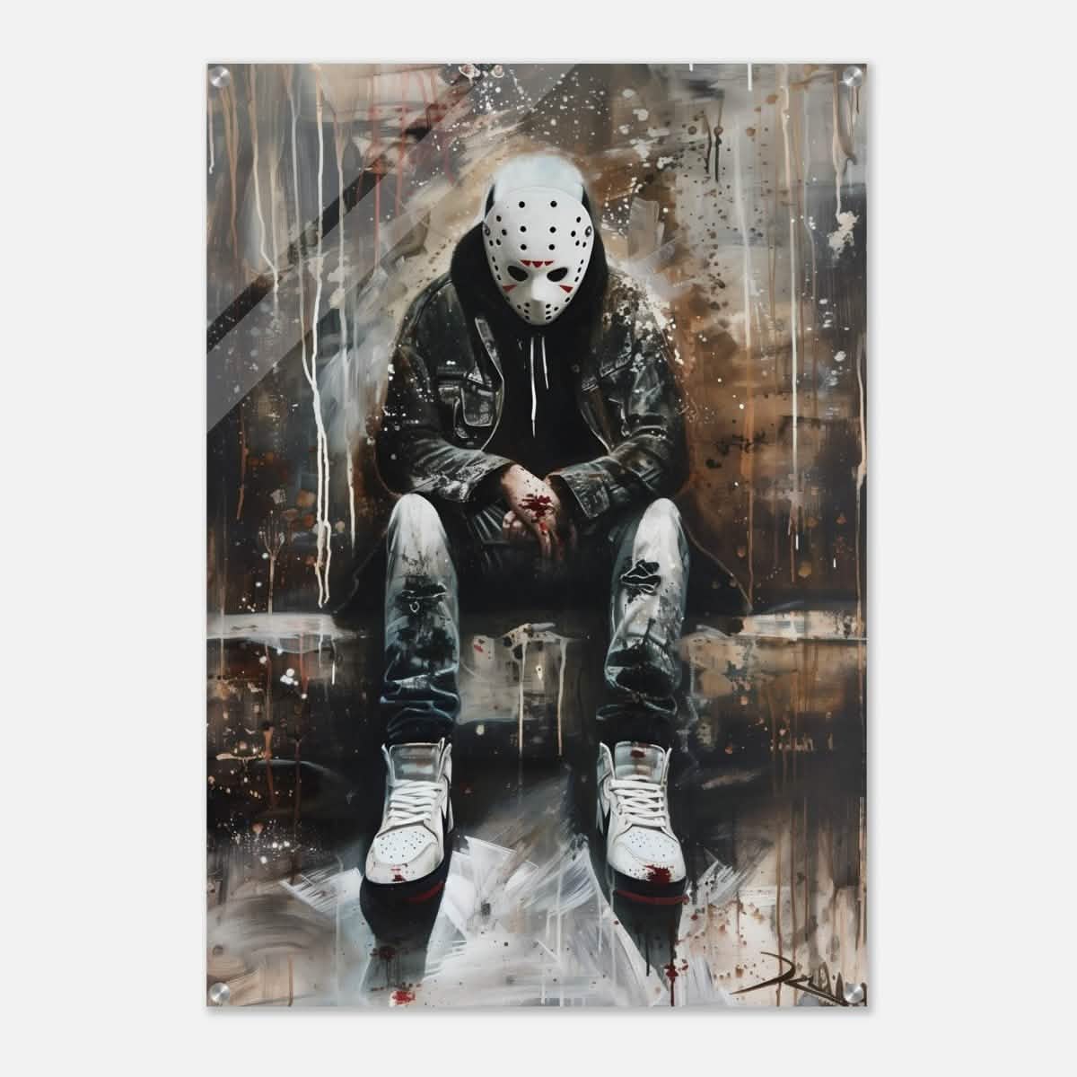 Da Vinci Wall art Print | Pop art wall art print collection |Jason Voorhees | Comic - Acrylic Print - 70x100 cm / 28x40″ -