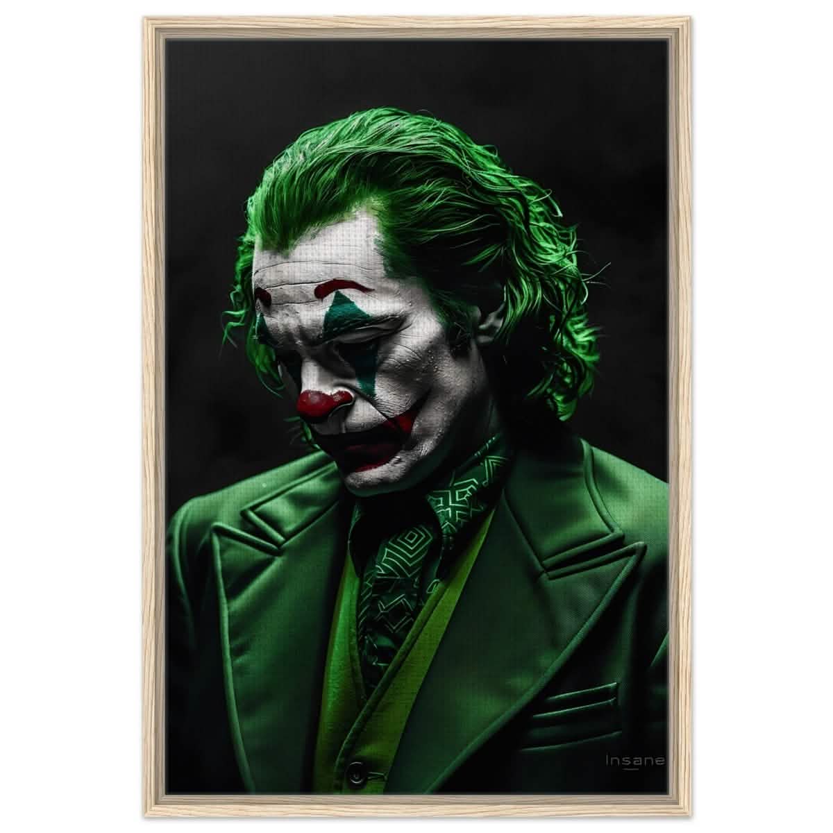 Da Vinci Wall art Print | Pop art wall art print collection | Joker - Framed Canvas - 60x90 cm / 24x36″ - Wood frame