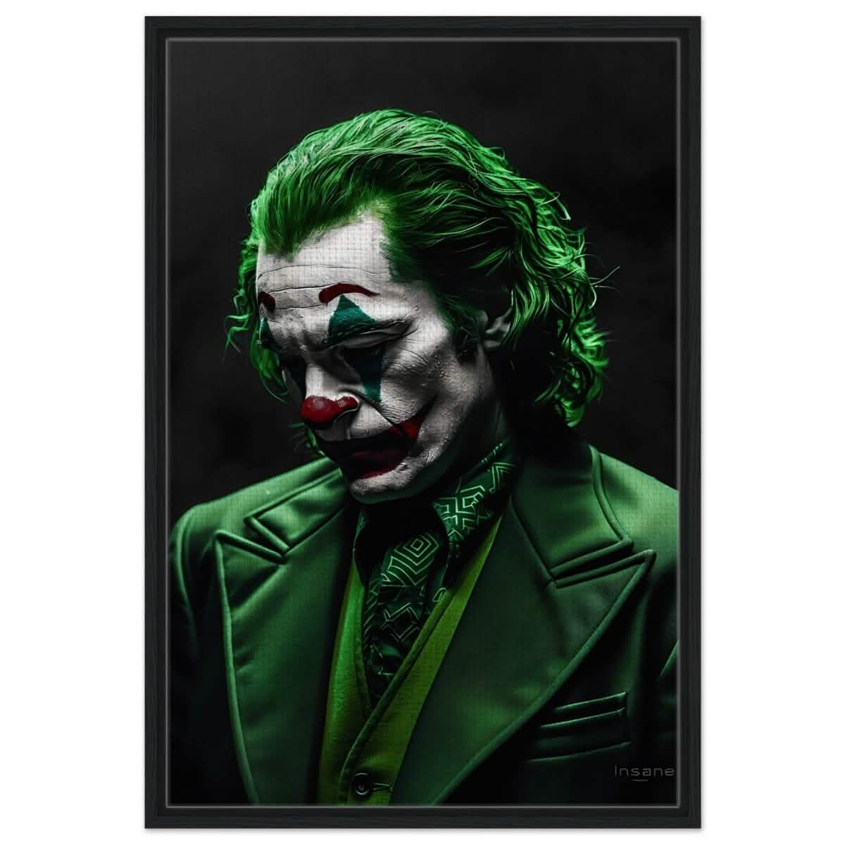 Da Vinci Wall art Print | Pop art wall art print collection | Joker - Framed Canvas - 60x90 cm / 24x36″ - Black frame