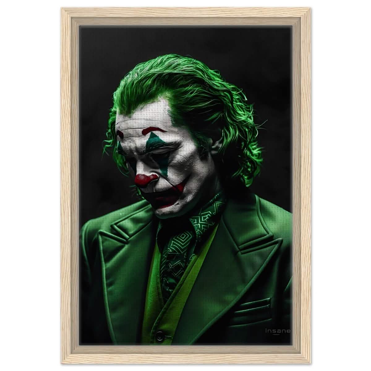 Da Vinci Wall art Print | Pop art wall art print collection | Joker - Framed Canvas - 30x45 cm / 12x18″ - Wood frame