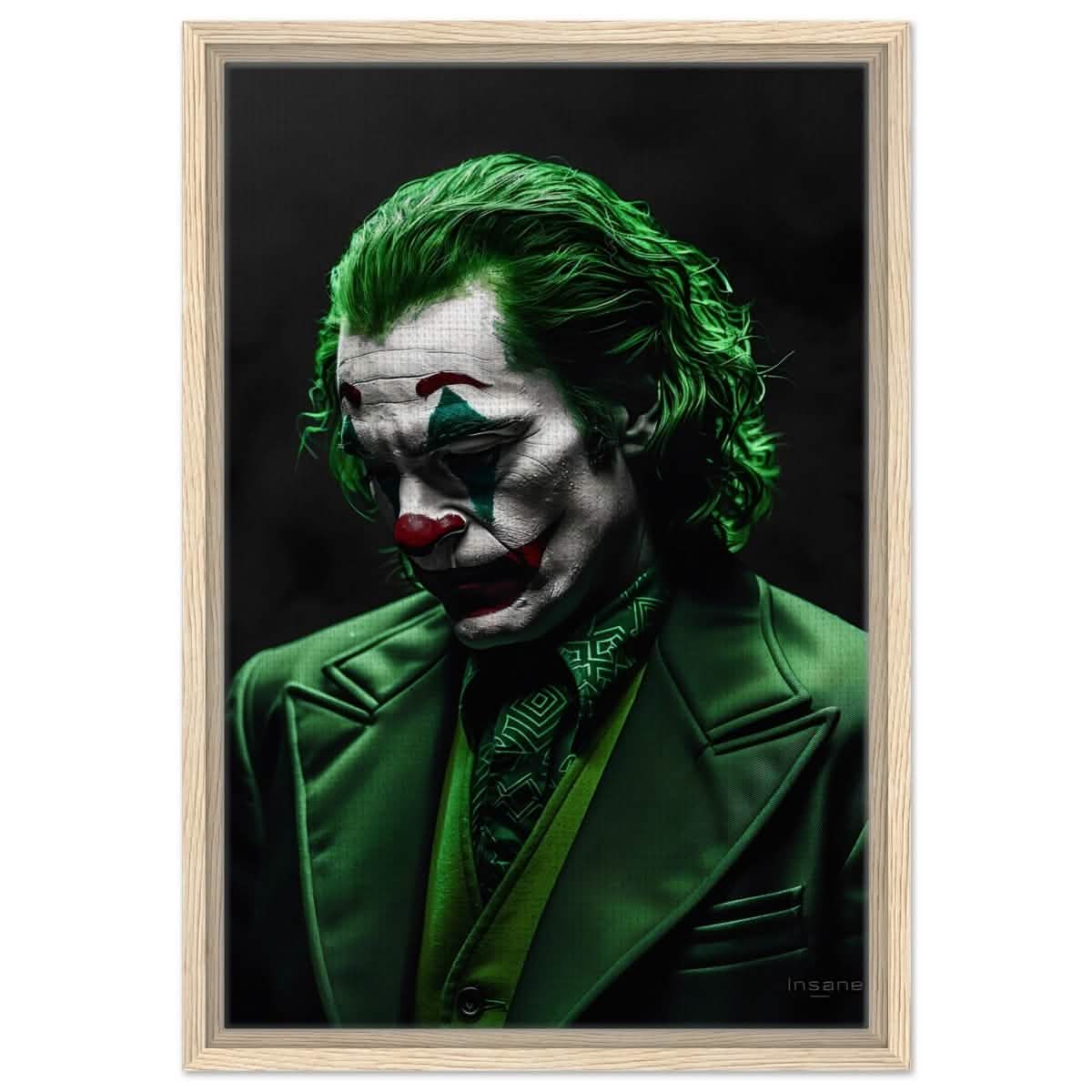 Da Vinci Wall art Print | Pop art wall art print collection | Joker - Framed Canvas - 40x60 cm / 16x24″ - Wood frame