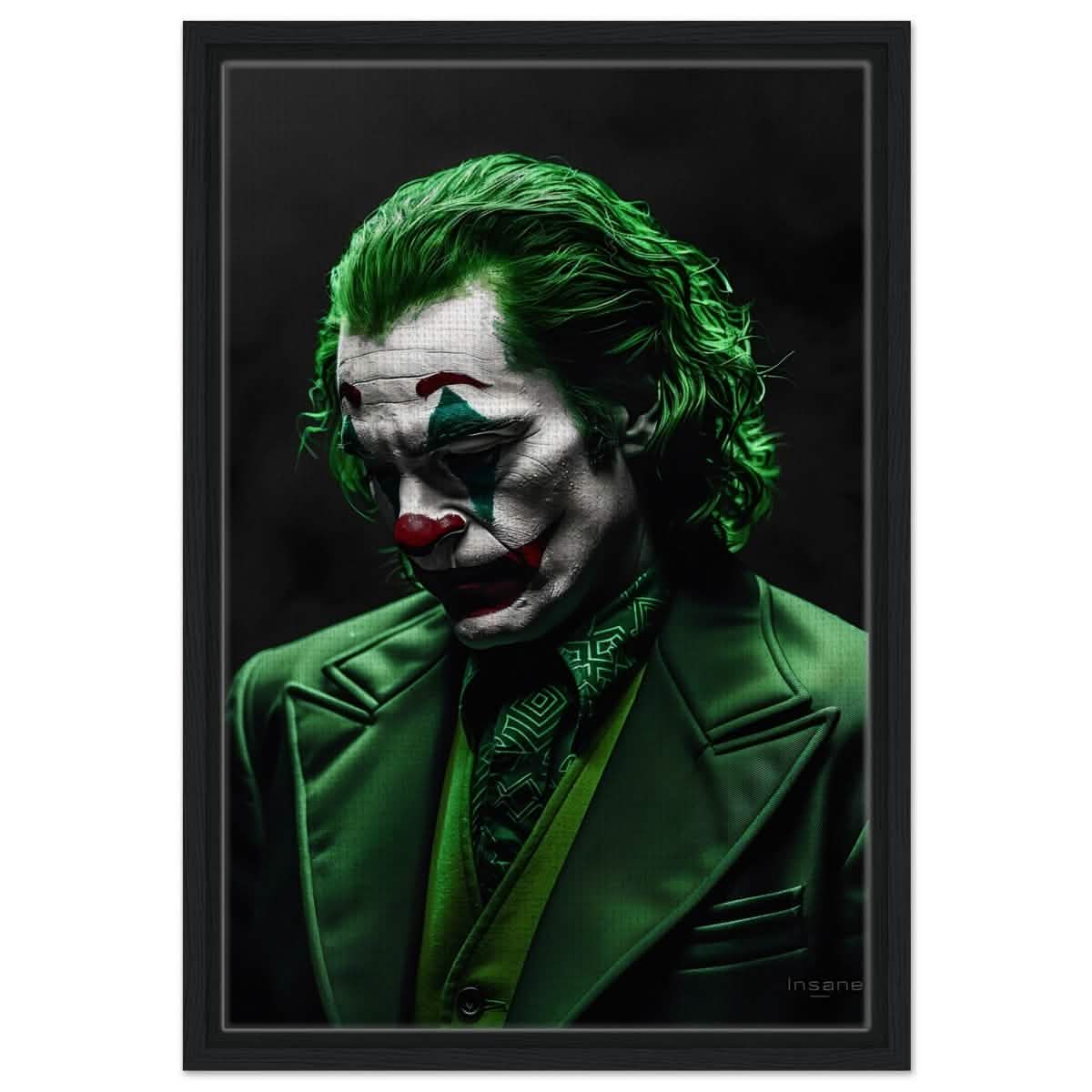 Da Vinci Wall art Print | Pop art wall art print collection | Joker - Framed Canvas - 40x60 cm / 16x24″ - Black frame