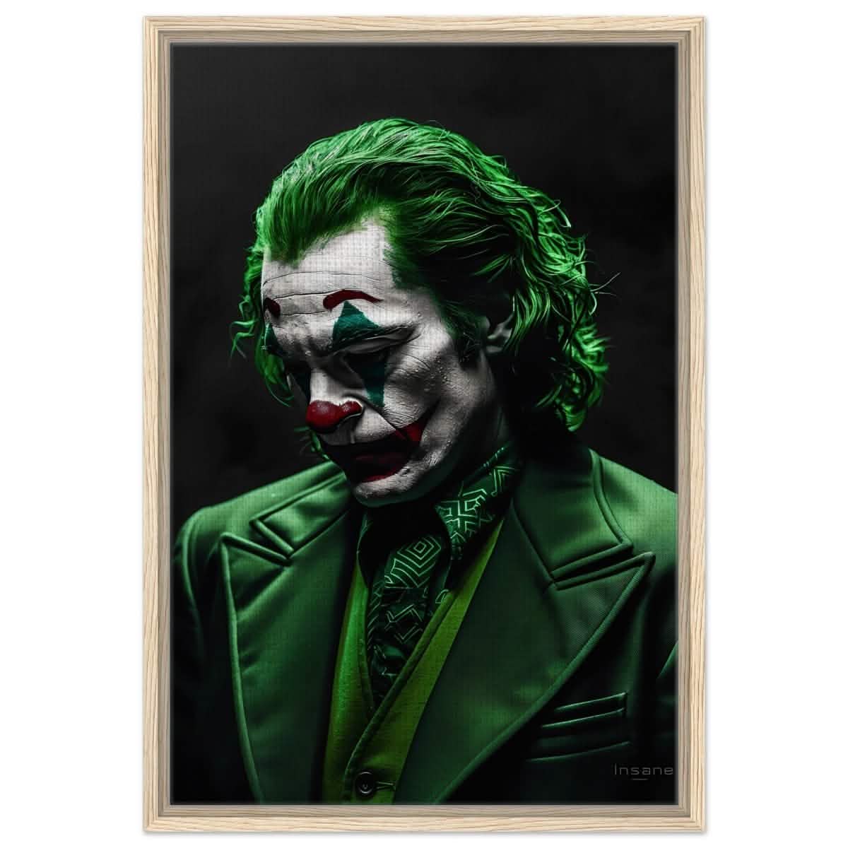 Da Vinci Wall art Print | Pop art wall art print collection | Joker - Framed Canvas - 50x75 cm / 20x30″ - Wood frame