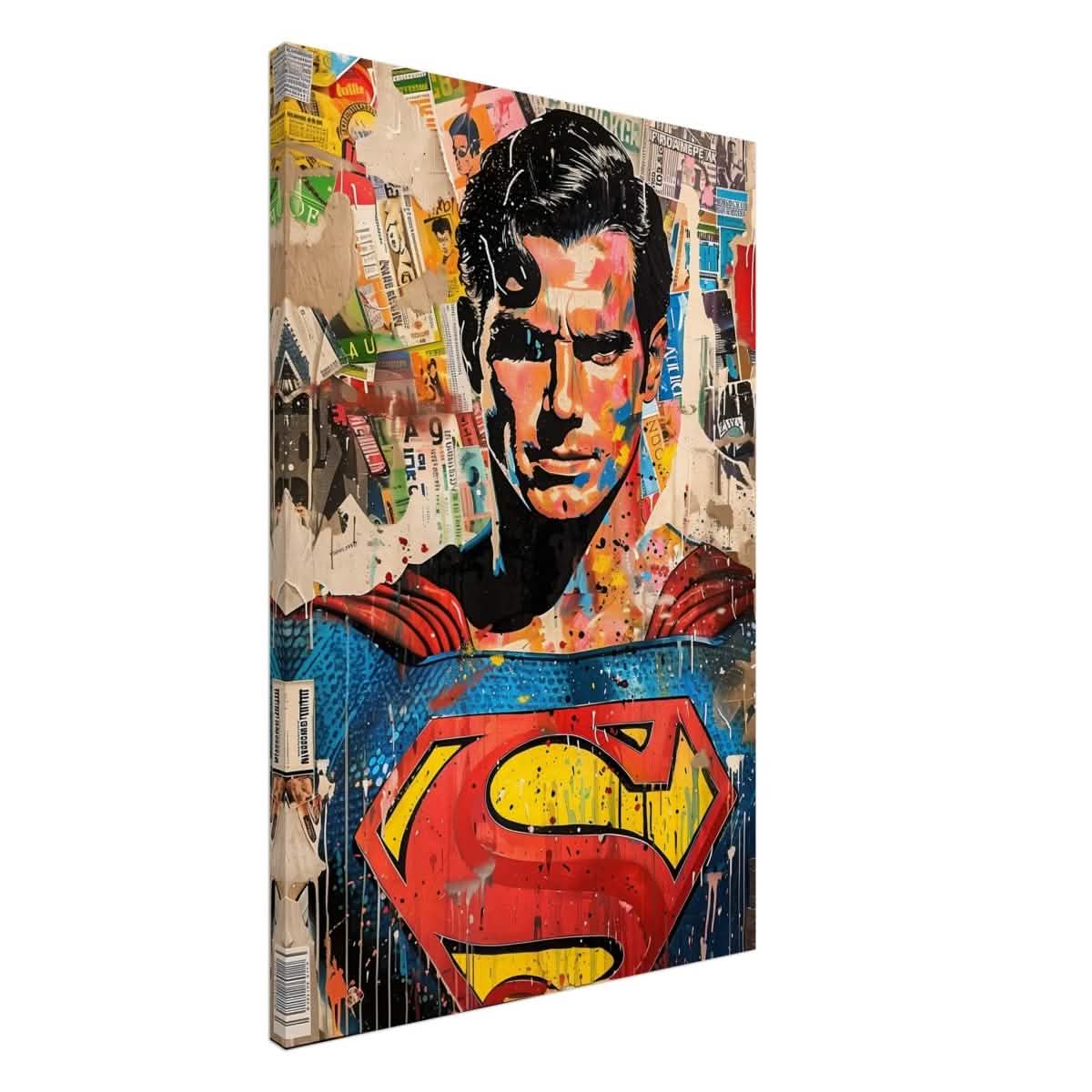 Da Vinci Wall art Print | Pop art wall art print collection | Superman - Canvas - 60x90 cm / 24x36″ -