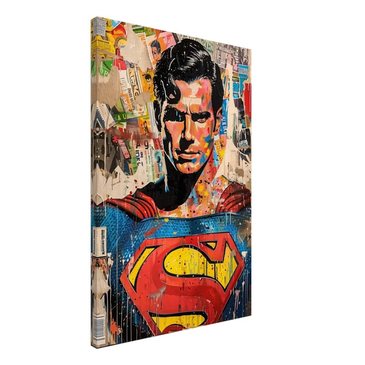 Da Vinci Wall art Print | Pop art wall art print collection | Superman - Canvas - 50x75 cm / 20x30″ -
