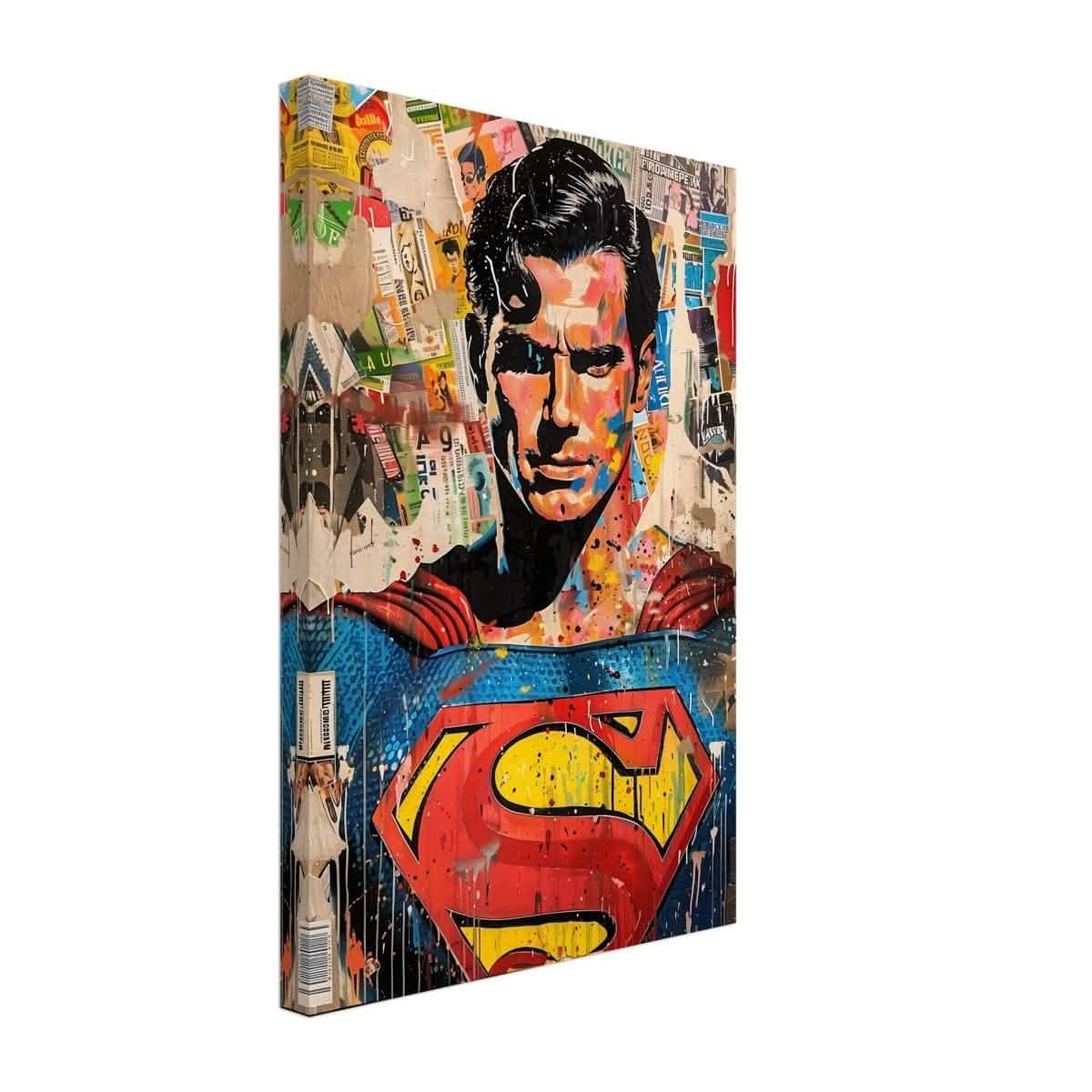 Da Vinci Wall art Print | Pop art wall art print collection | Superman - Canvas - 30x45 cm / 12x18″ -