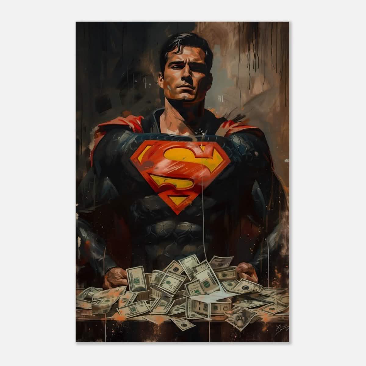 Da Vinci Wall art Print | Pop art wall art print collection | Superman - Wood Prints - 50x75 cm / 20x30″ -