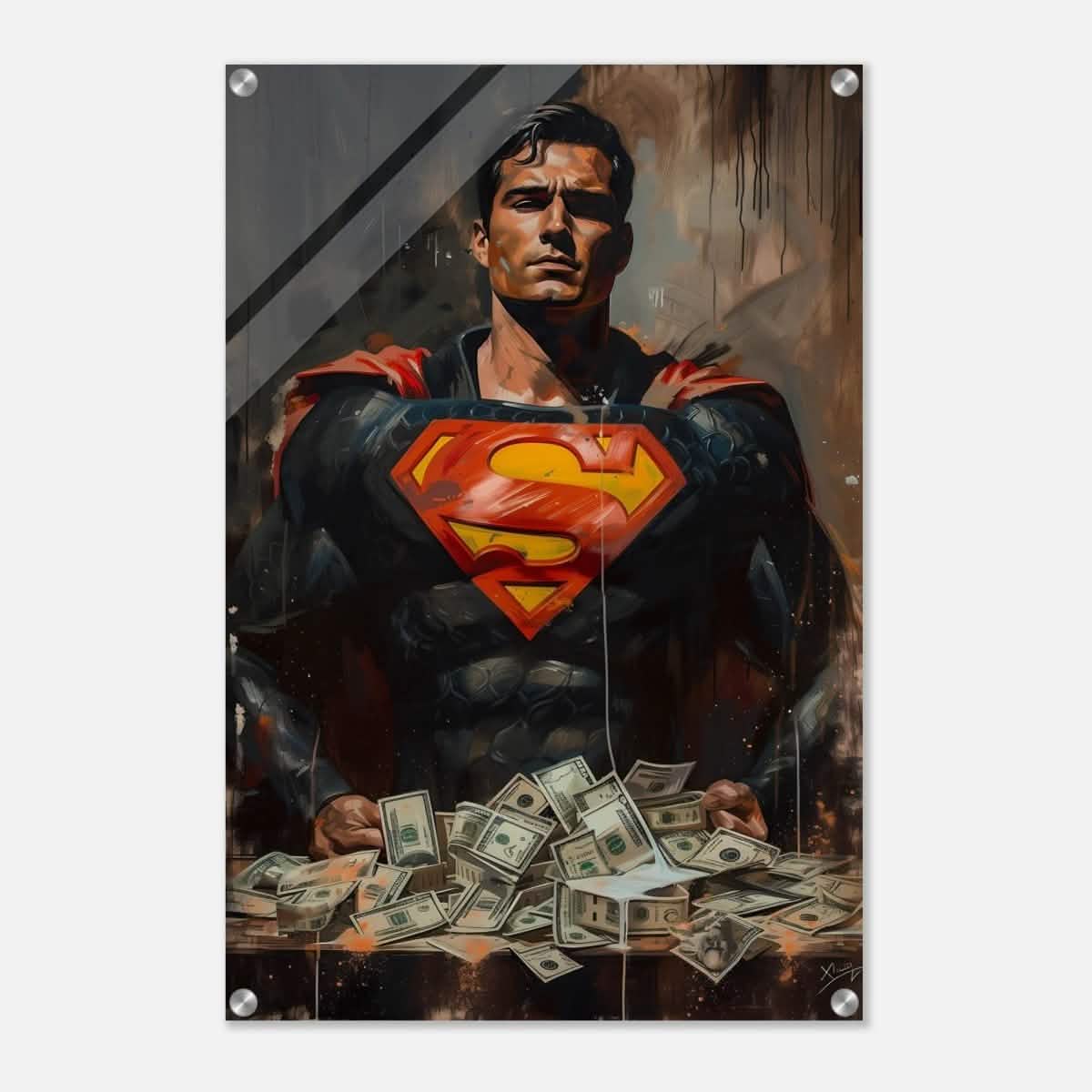 Da Vinci Wall art Print | Pop art wall art print collection | Superman - Acrylic Print - 50x75 cm / 20x30″ -