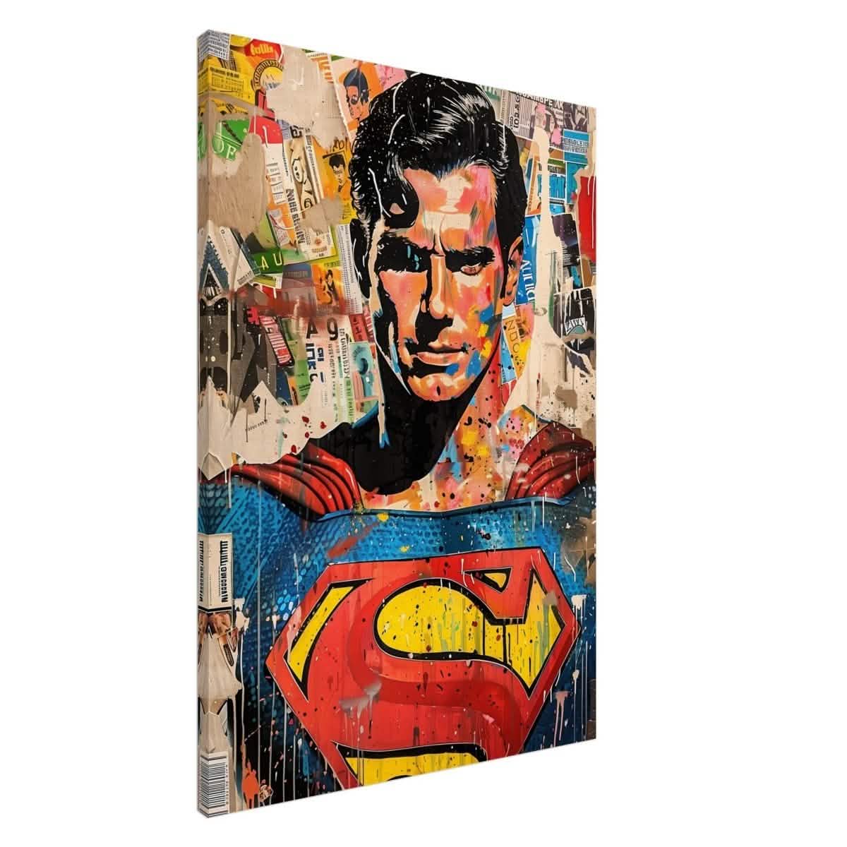 Da Vinci Wall art Print | Pop art wall art print collection | Superman - Canvas - 70x100 cm / 28x40″ -