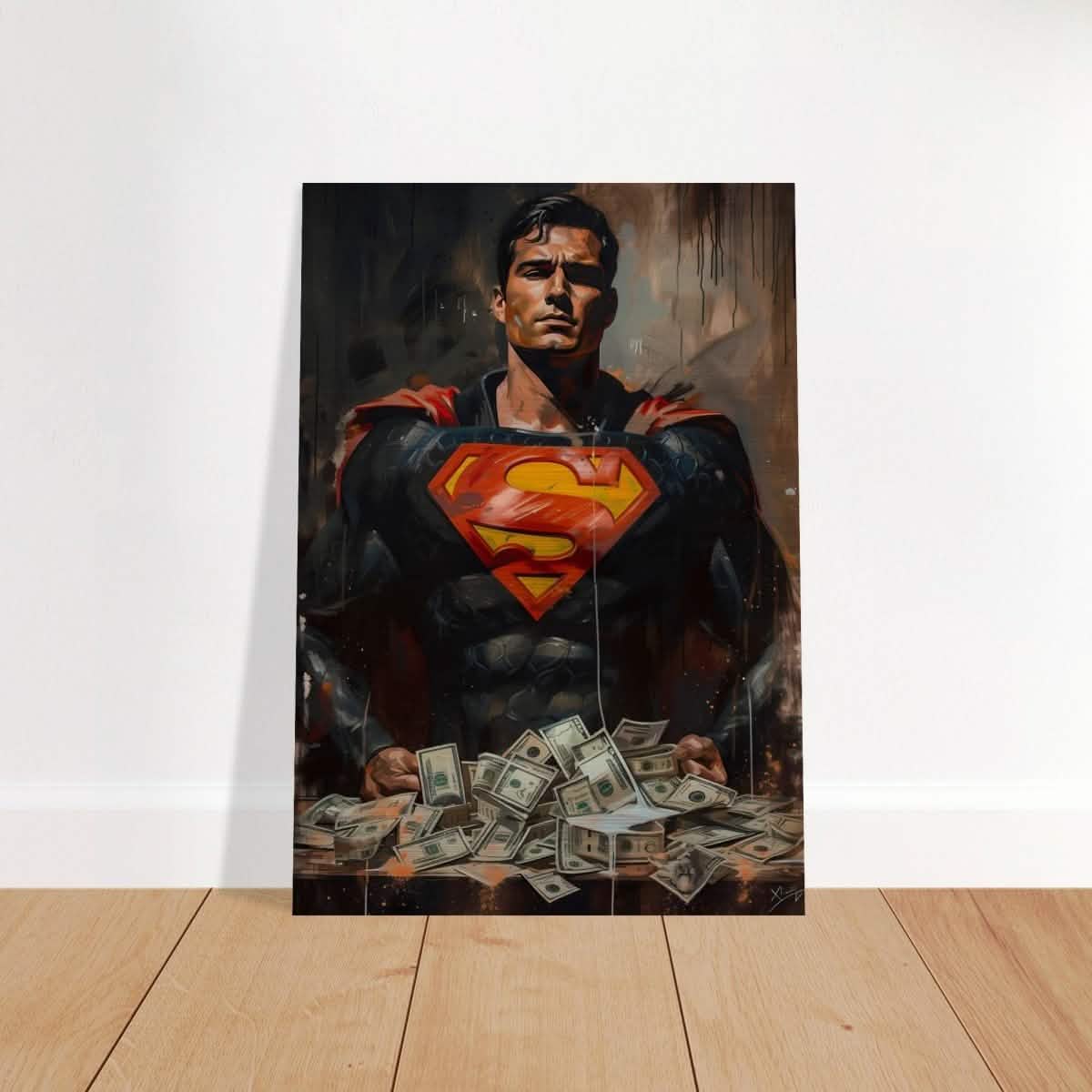 Da Vinci Wall art Print | Pop art wall art print collection | Superman - Brushed Aluminum Print - 70x100 cm / 28x40″ -