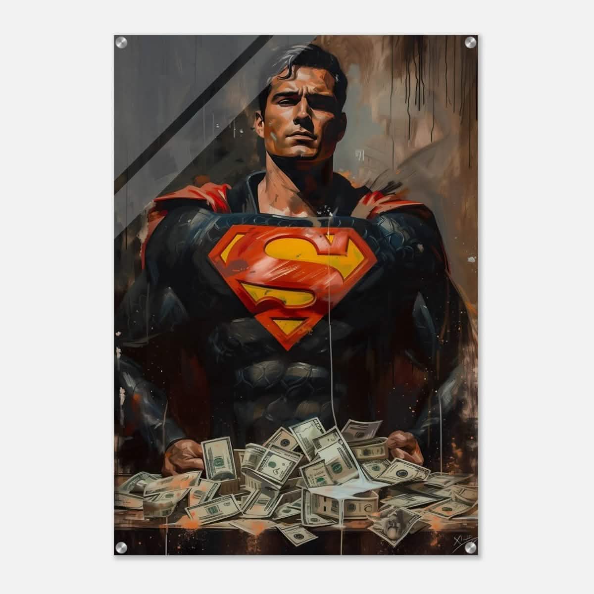 Da Vinci Wall art Print | Pop art wall art print collection | Superman - Acrylic Print - 70x100 cm / 28x40″ -