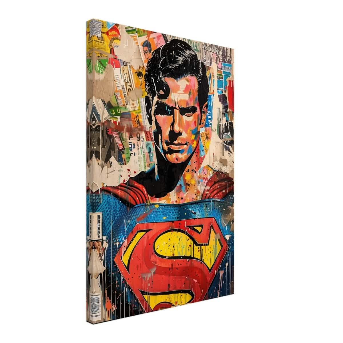 Da Vinci Wall art Print | Pop art wall art print collection | Superman - Canvas - 40x60 cm / 16x24″ -