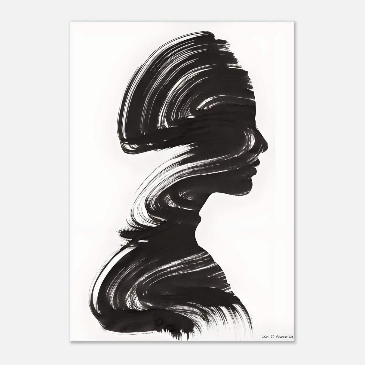 Da Vinci's Minimalist Wall Art - Aluminum Print - 70x100 cm / 28x40″ -