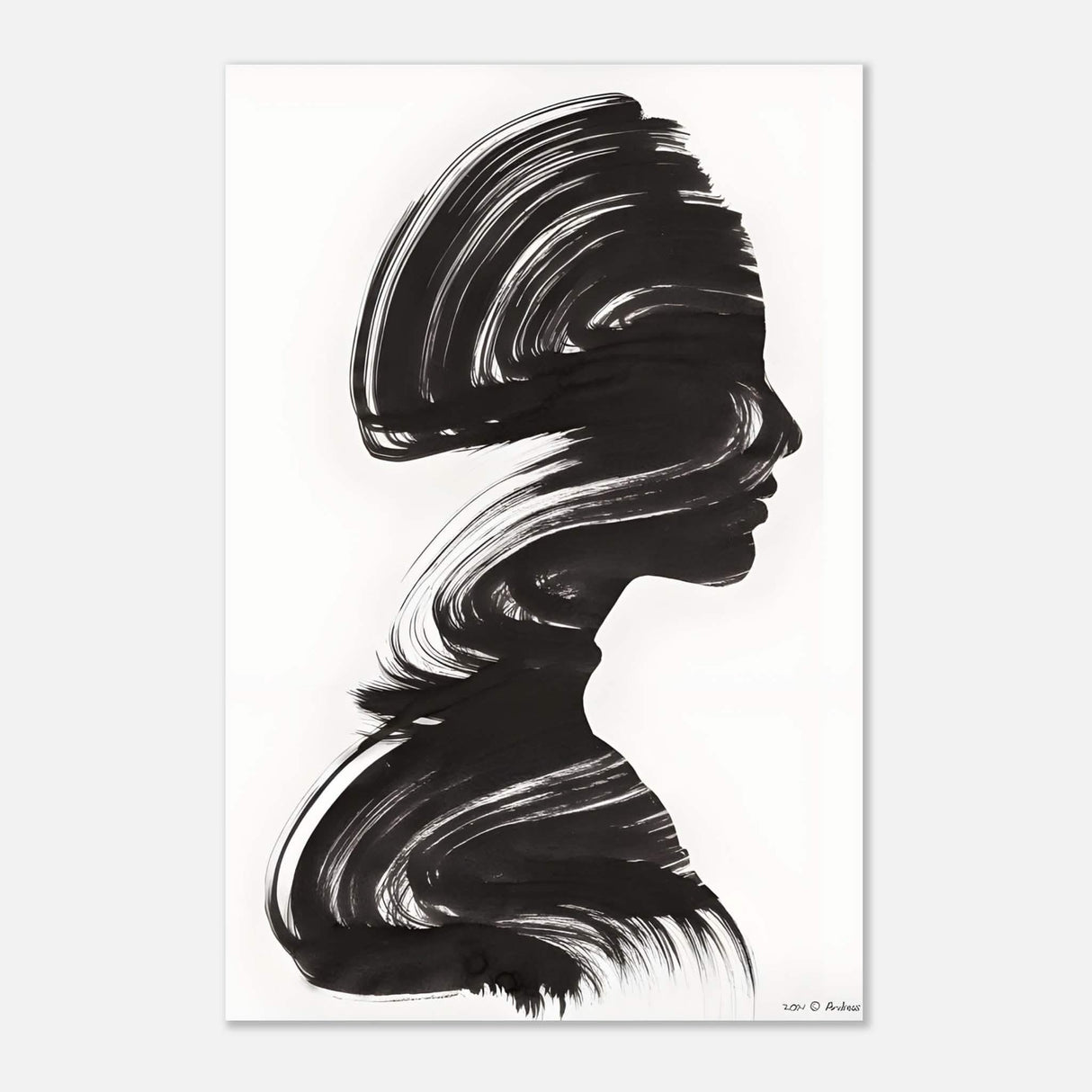 Da Vinci's Minimalist Wall Art - Aluminum Print - 60x90 cm / 24x36″ -