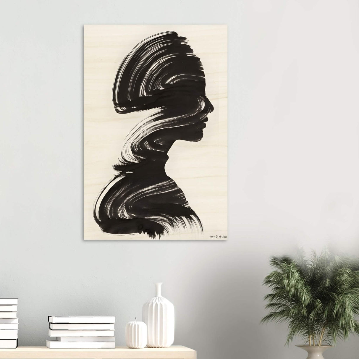 Da Vinci's Minimalist Wall Art - Wood Prints - 60x90 cm / 24x36″ - 20 mm