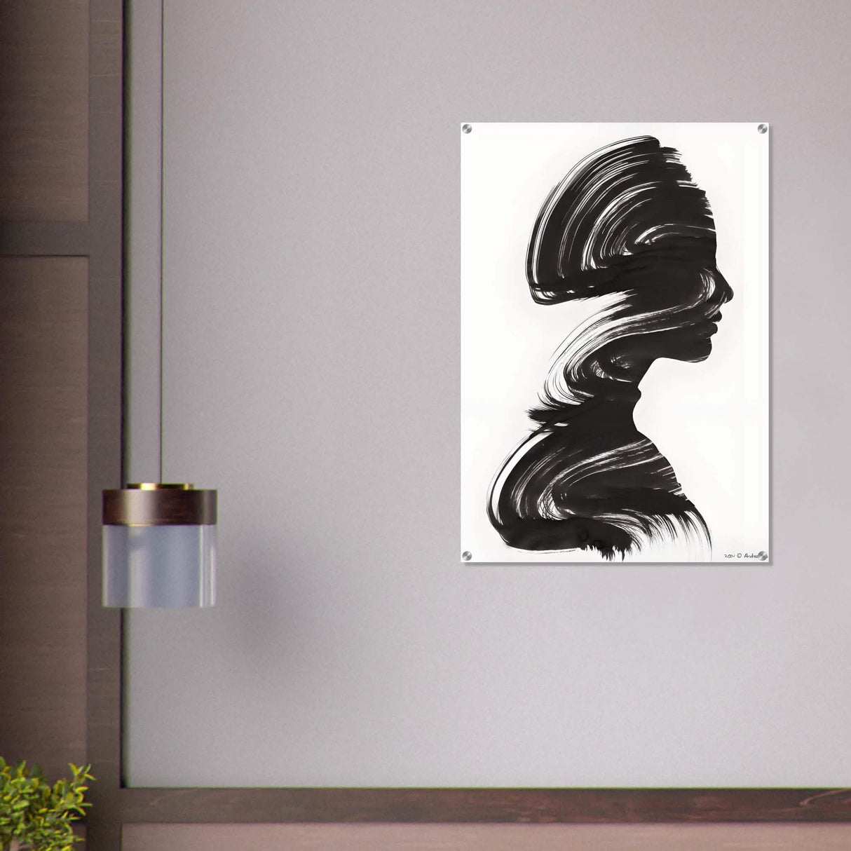 Da Vinci's Minimalist Wall Art - Acrylic Print - 70x100 cm / 28x40″ -