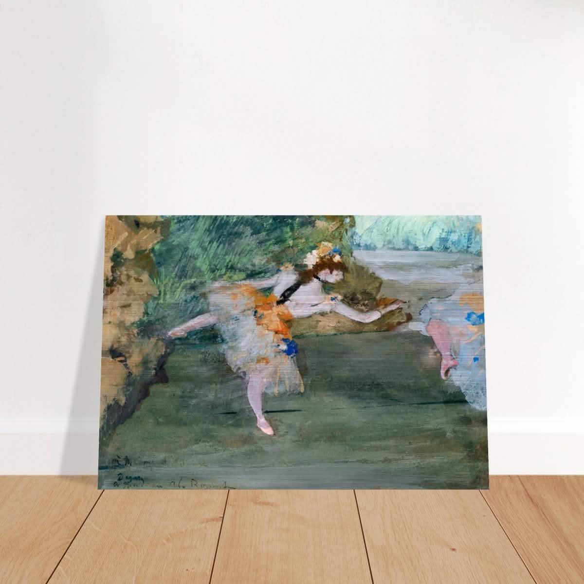 Dancer Onstage by Edgar Degas (1872–1882) | wall art print - 70x100 cm / 28x40″ - Brushed Aluminum Print -