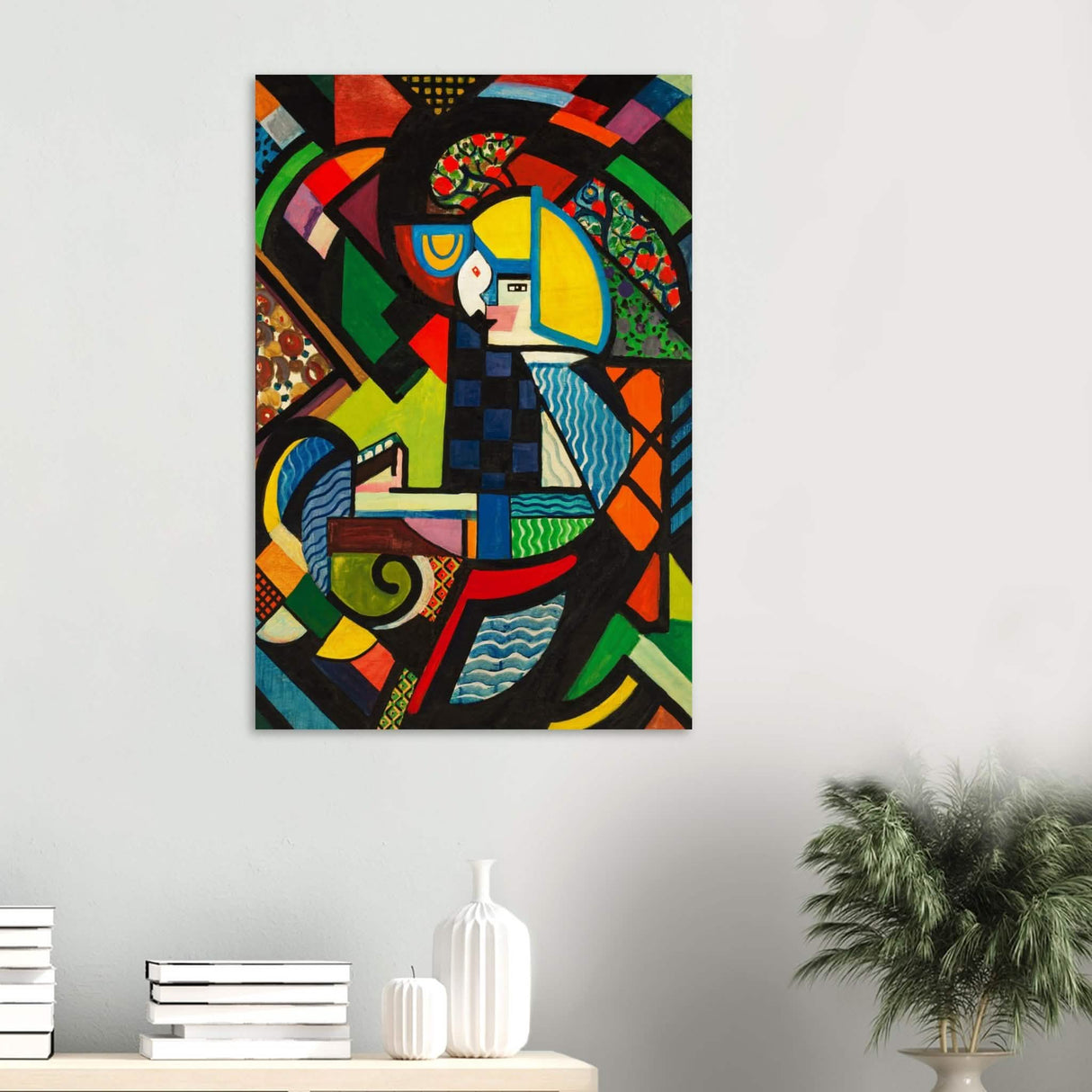 Daughter in a Rocker by H. Lyman Sayen 1918 - Wood Prints - 60x90 cm / 24x36″ - 20 mm