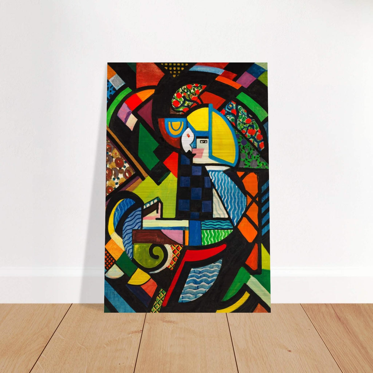 Daughter in a Rocker by H. Lyman Sayen 1918 - Brushed Aluminum Print - 30x45 cm / 12x18″ -