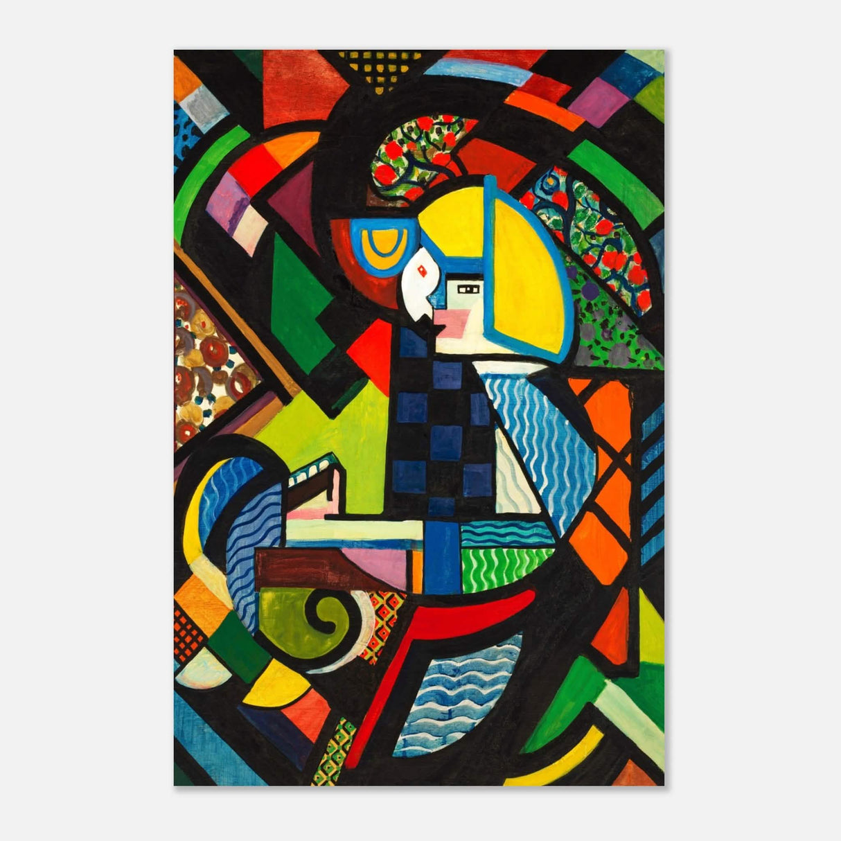 Daughter in a Rocker by H. Lyman Sayen 1918 - Aluminum Print - 40x60 cm / 16x24″ -