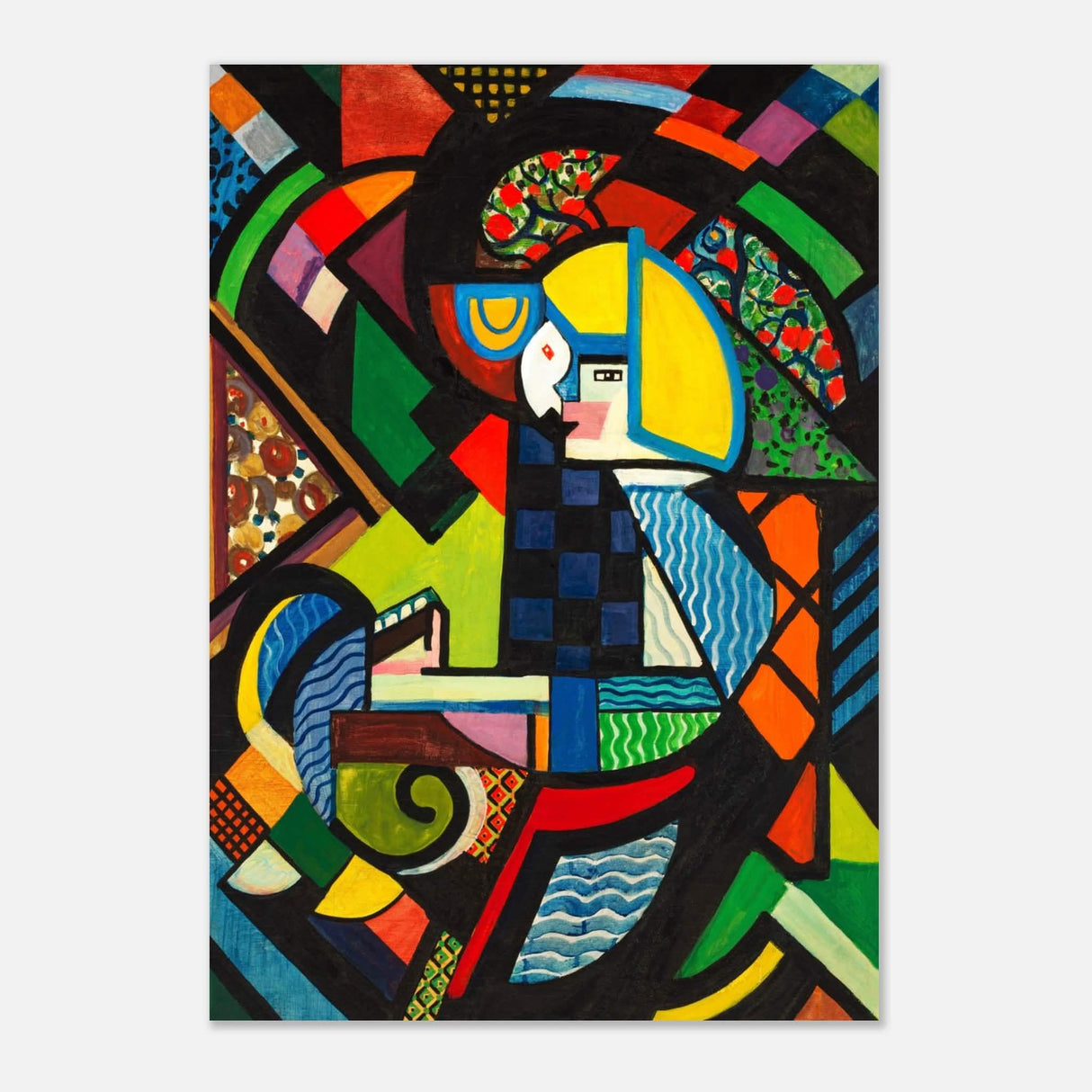 Daughter in a Rocker by H. Lyman Sayen 1918 - Aluminum Print - 70x100 cm / 28x40″ -