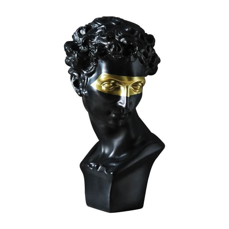 David Sculpture – Classical Renaissance Home Décor - Black -