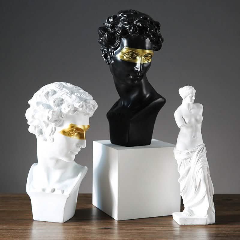 David Sculpture – Classical Renaissance Home Décor - White -