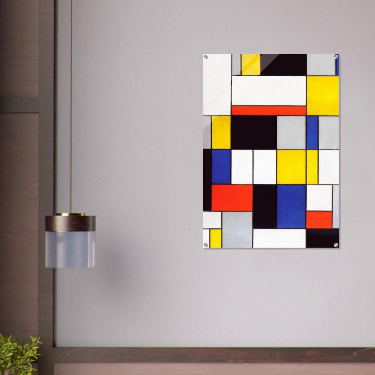 De Stijl Art | Composition A by Piet Mondrian - Acrylic Print - 70x100 cm / 28x40″ -