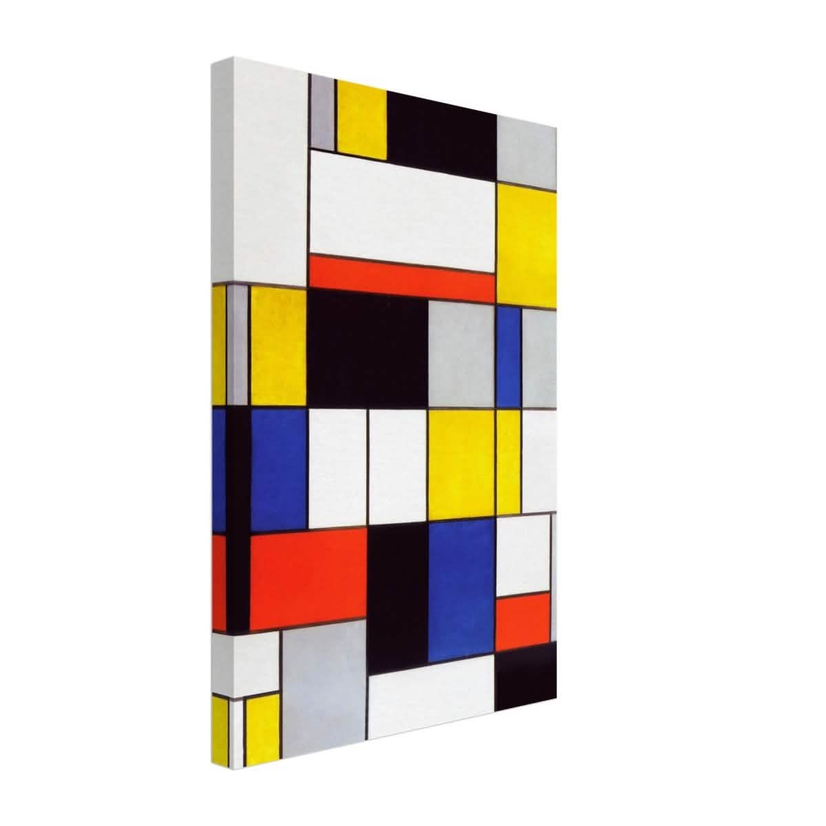 De Stijl Art | Composition A by Piet Mondrian - Canvas - 30x45 cm / 12x18″ - Slim