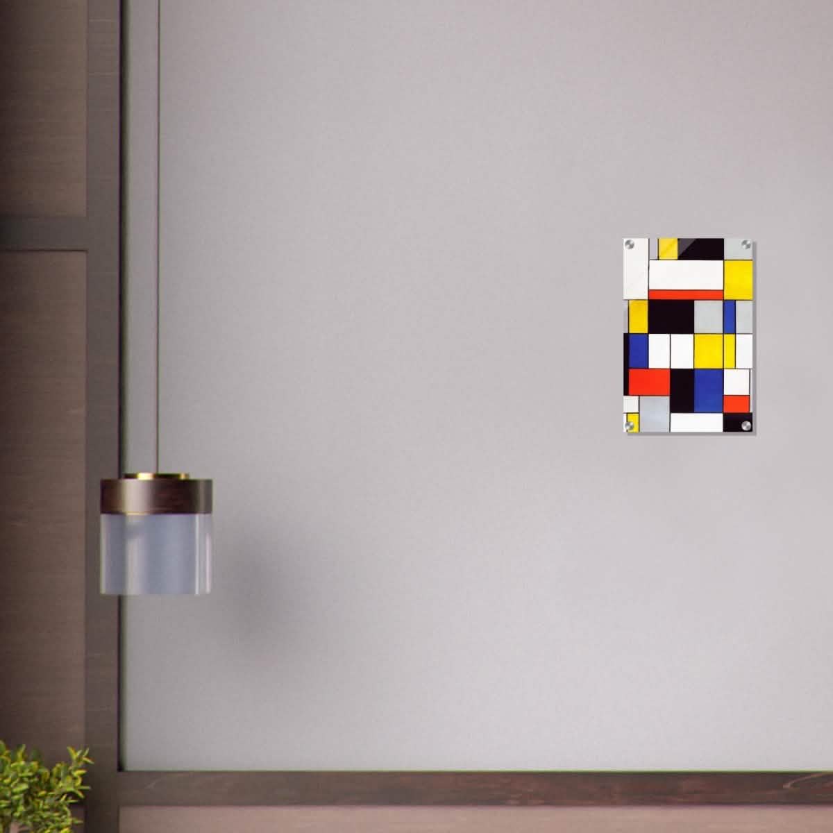 De Stijl Art | Composition A by Piet Mondrian - Acrylic Print - 30x45 cm / 12x18″ -