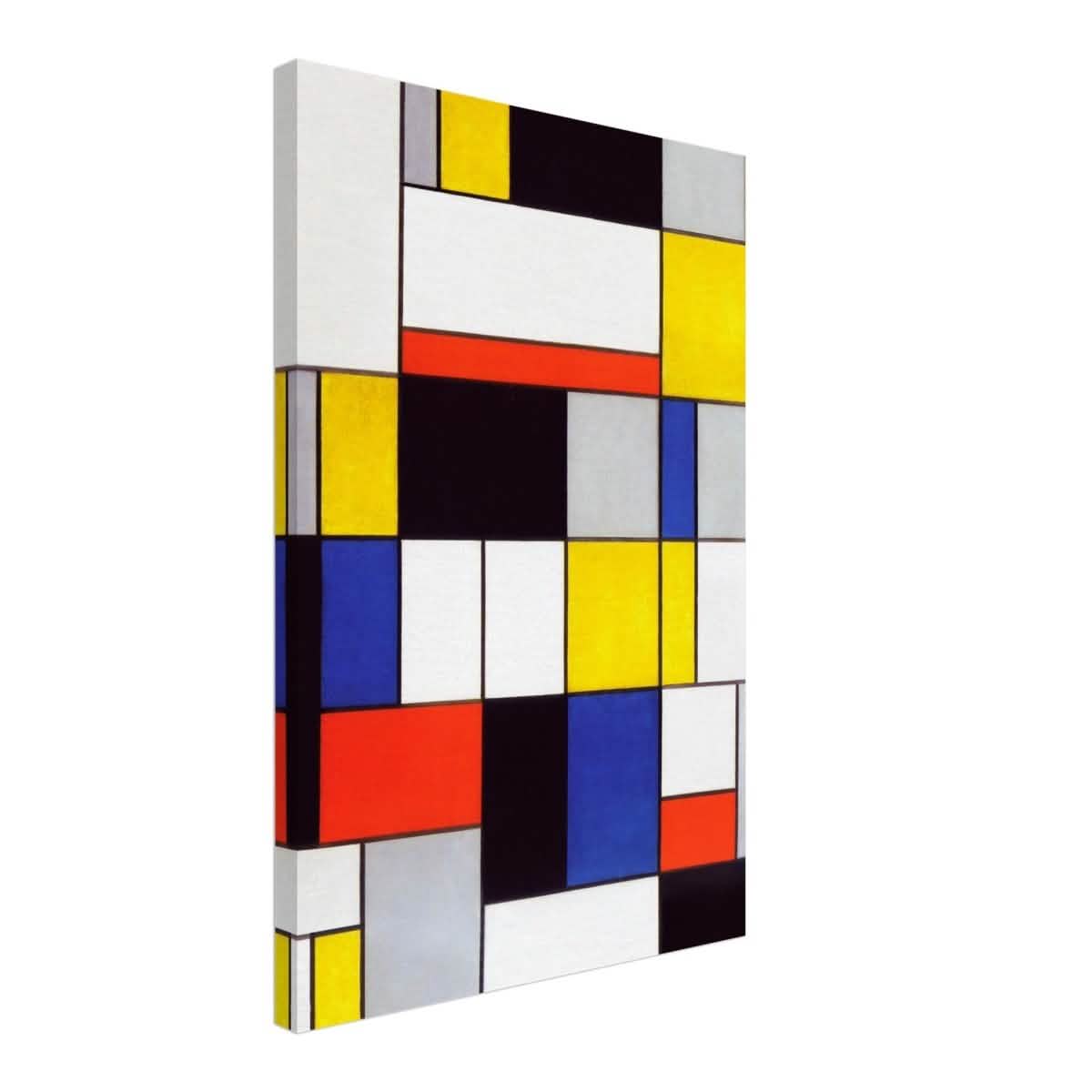 De Stijl Art | Composition A by Piet Mondrian - Canvas - 40x60 cm / 16x24″ - Slim