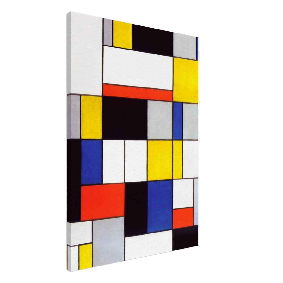 De Stijl Art | Composition A by Piet Mondrian - Canvas - 70x100 cm / 28x40″ - Thick