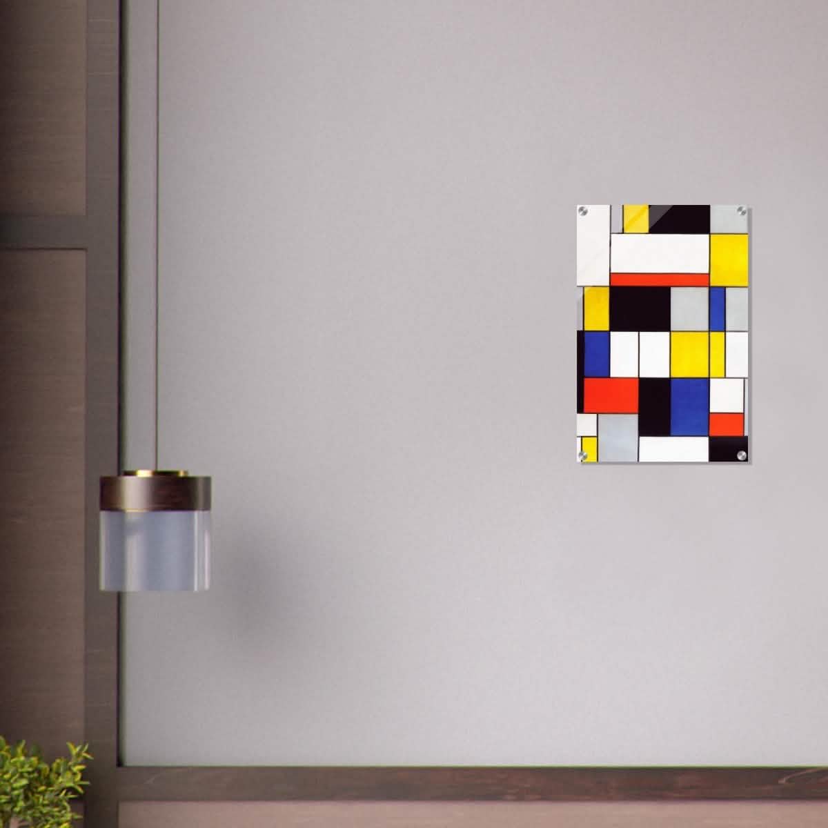 De Stijl Art | Composition A by Piet Mondrian - Acrylic Print - 40x60 cm / 16x24″ -