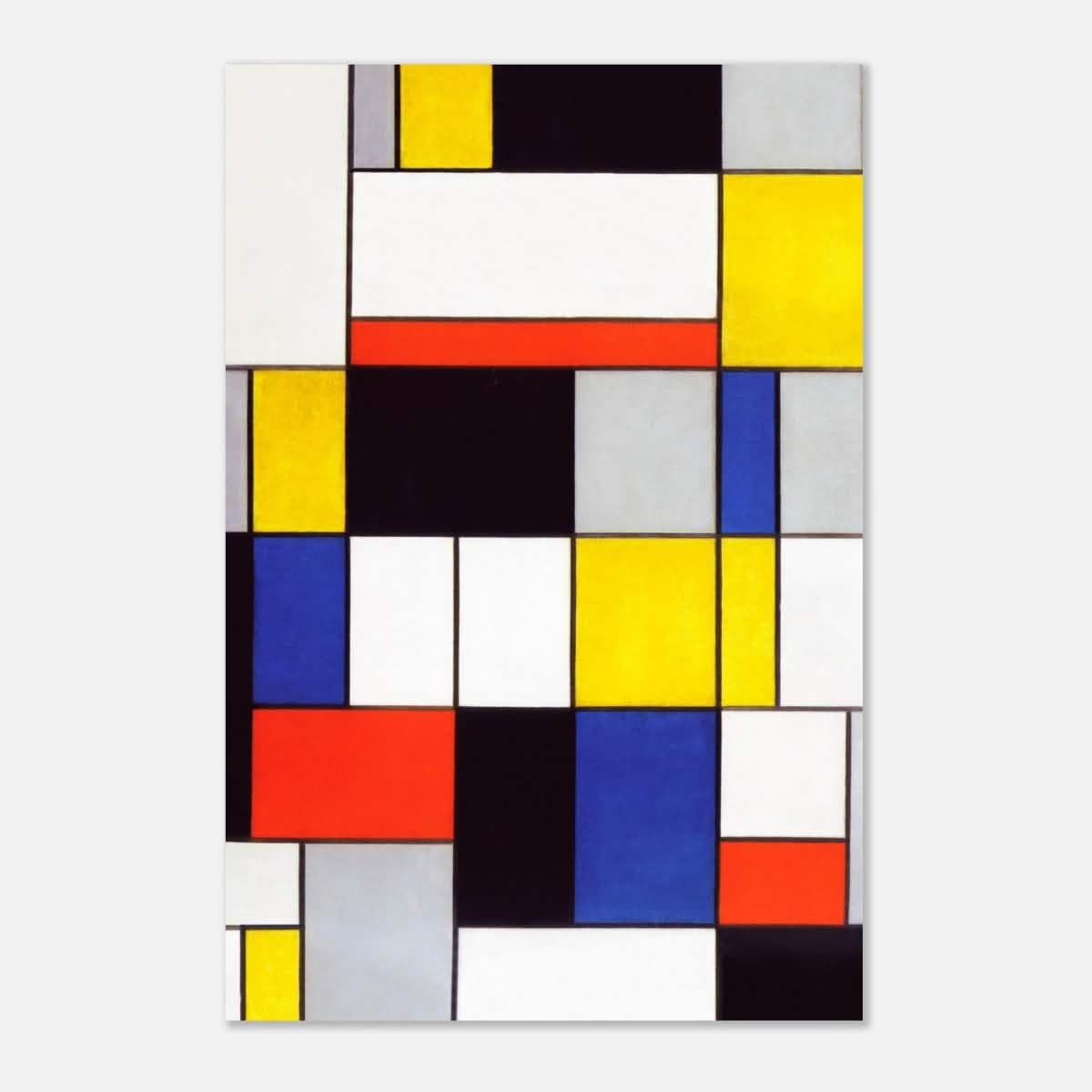 De Stijl Art | Composition A by Piet Mondrian - Aluminum Print - 40x60 cm / 16x24″ -