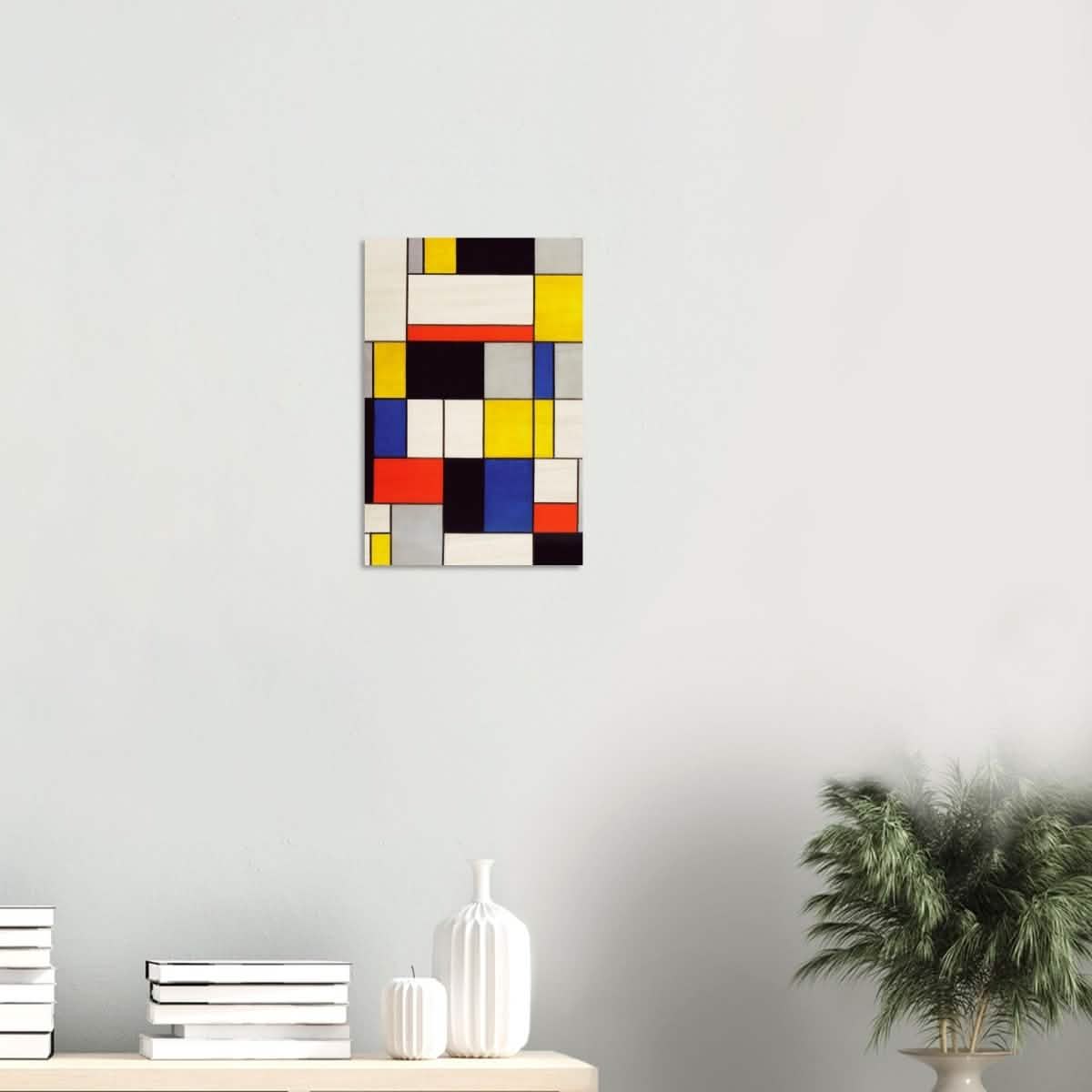 De Stijl Art | Composition A by Piet Mondrian - Wood Prints - 30x45 cm / 12x18″ - 10 mm