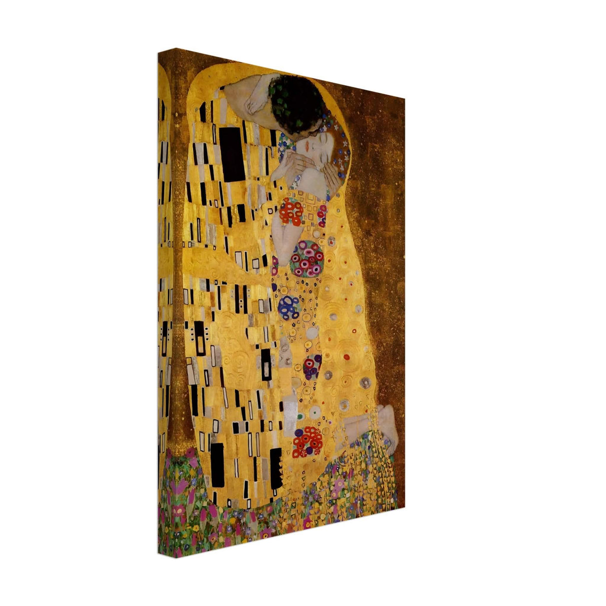 Der Kuss : The Kiss by Gustav Klimt 1908 | vintage wall art print - Canvas - 30x45 cm / 12x18″ - Thick