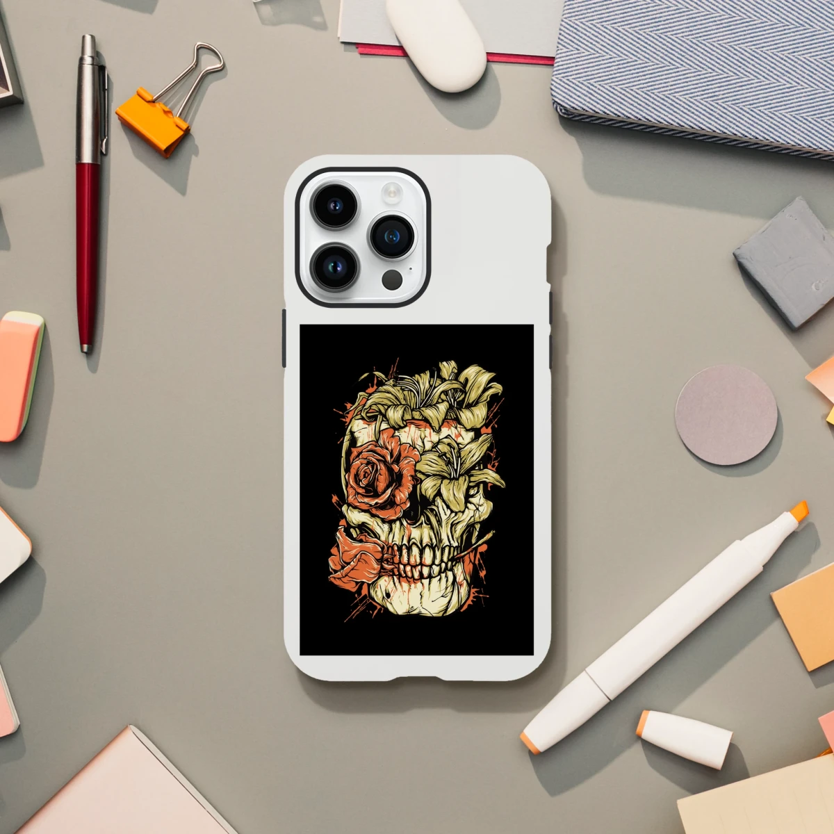 Designer Phone cases for iphone | Pop Art Skeleton | 2 design options - iPhone 14 Pro Max - Design Option 2 -