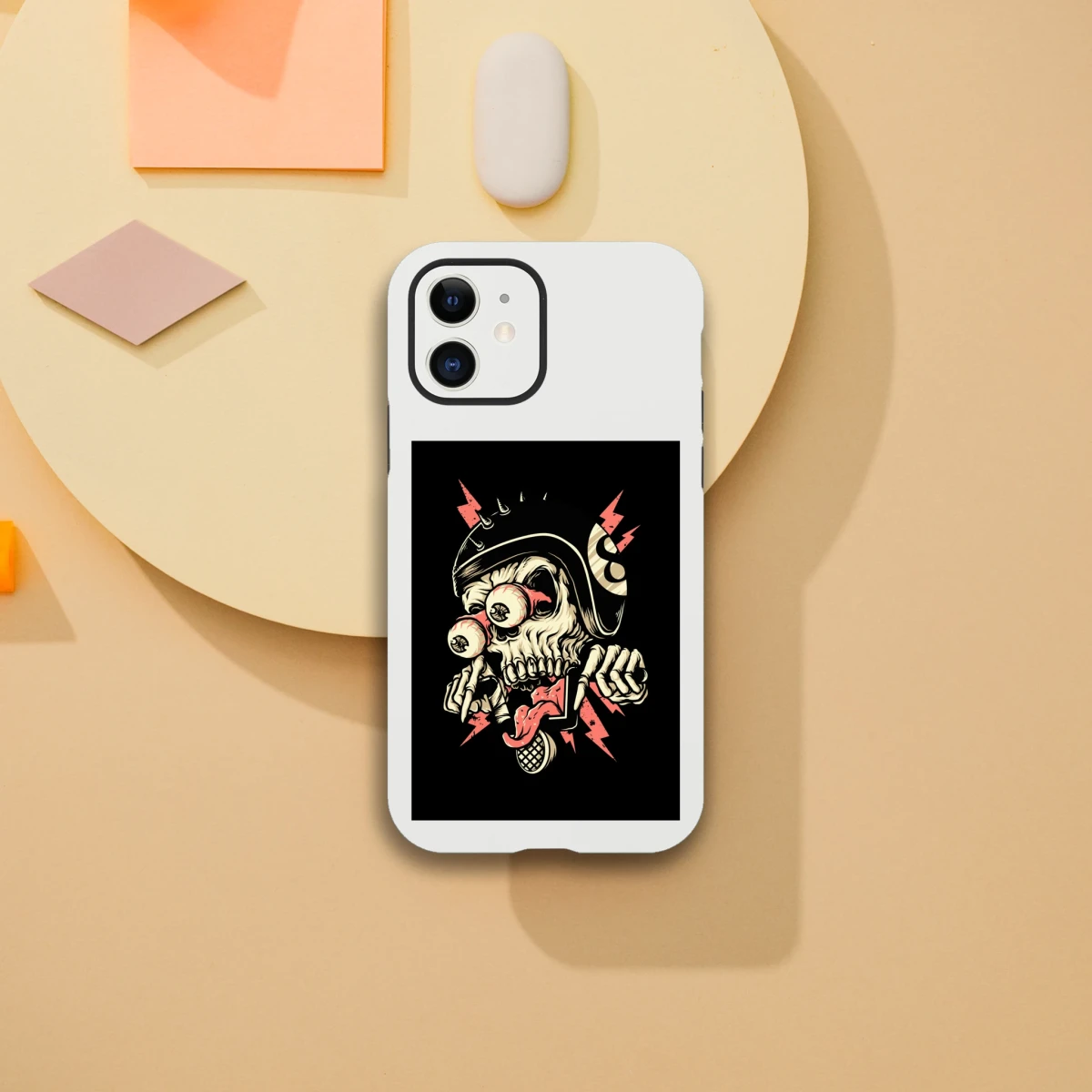 Designer Phone cases for iphone | Pop Art Skeleton | 2 design options - iPhone 12 - Design Option 1 -