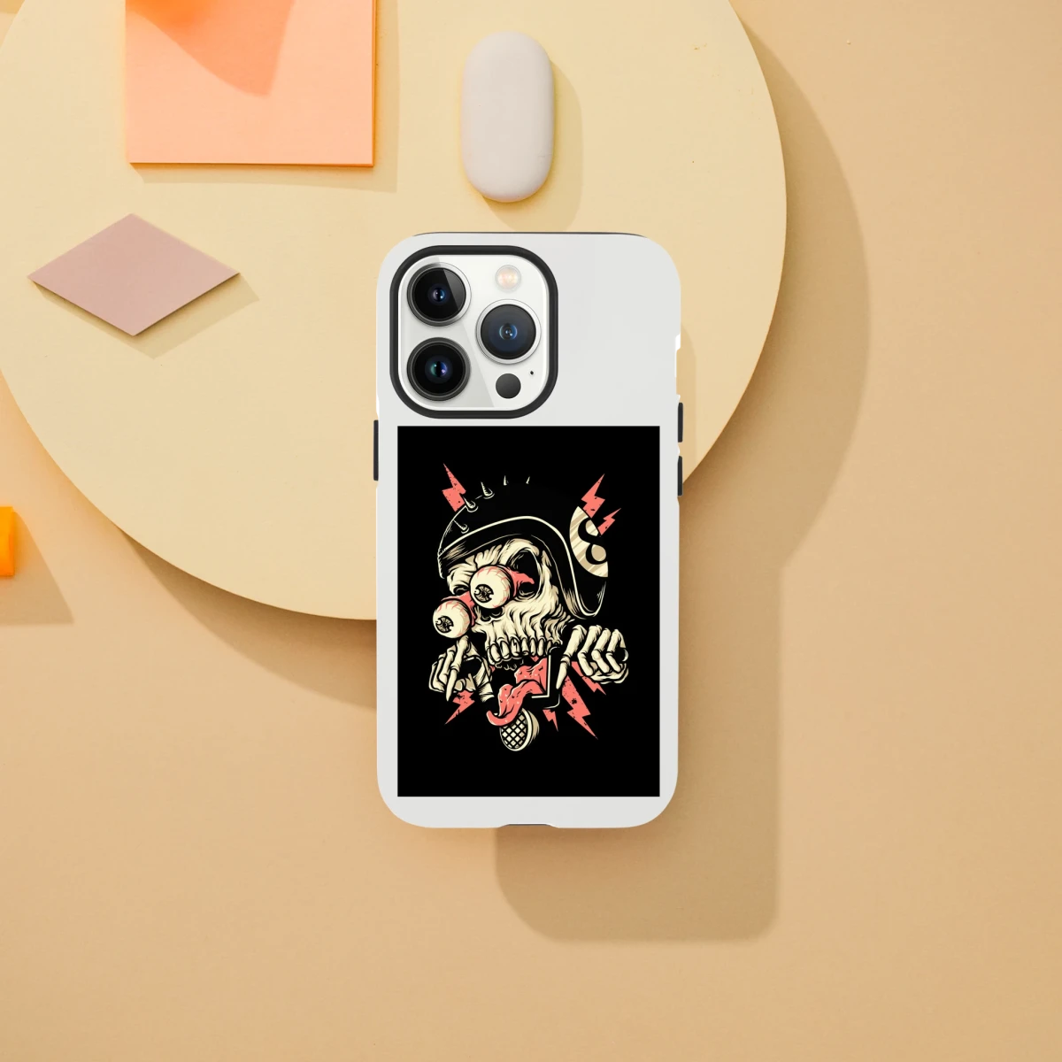 Designer Phone cases for iphone | Pop Art Skeleton | 2 design options - iPhone 13 Pro Max - Design Option 1 -