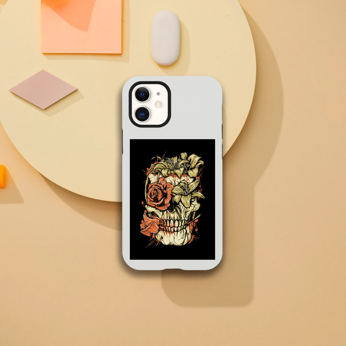 Designer Phone cases for iphone | Pop Art Skeleton | 2 design options - iPhone 12 Mini - Design Option 2 -