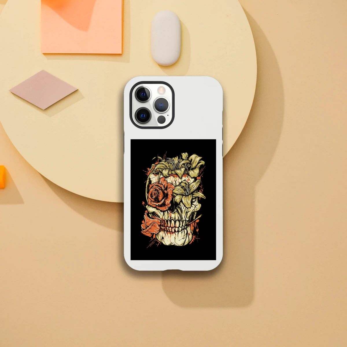 Designer Phone cases for iphone | Pop Art Skeleton | 2 design options - iPhone 12 Pro Max - Design Option 2 -
