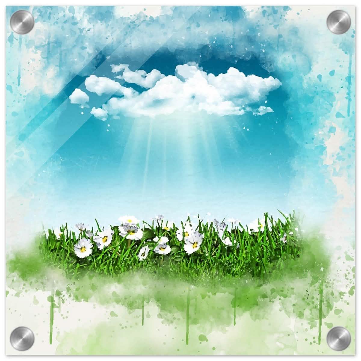 Digital Art | Nature art | Square print - 30x30 cm / 12x12″ - Acrylic Print -