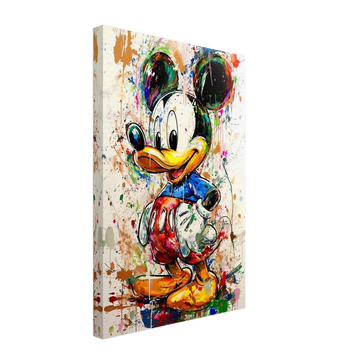 Digital Pop Art wall art print | Mickey Mouse Graffiti | Kid's Room Art Print - Canvas - 30x45 cm / 12x18″ -