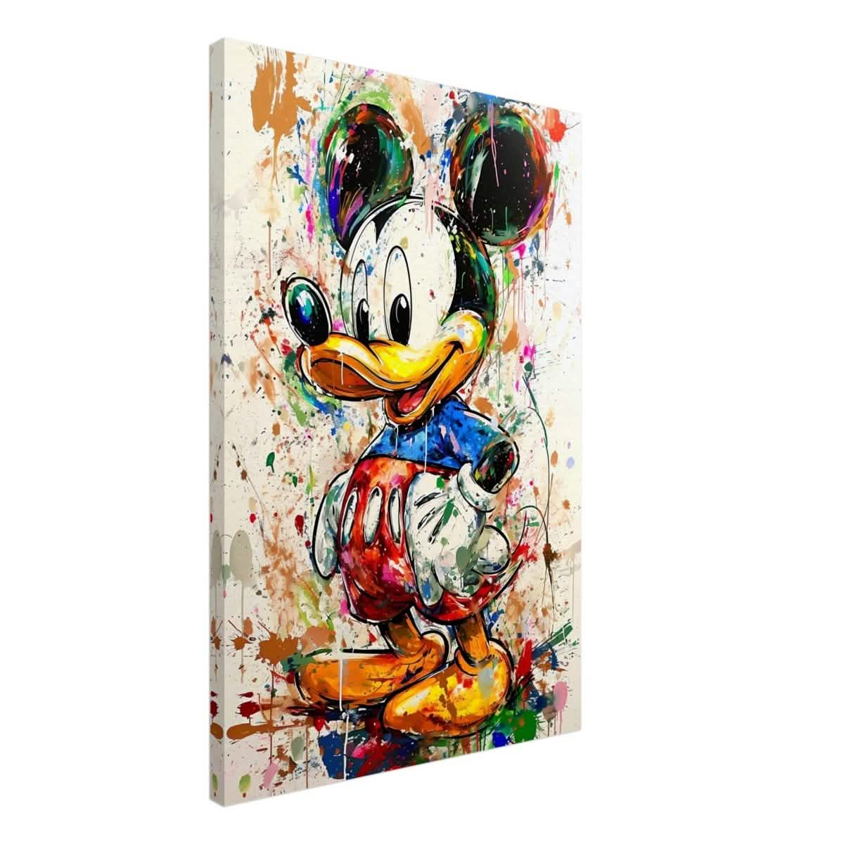 Digital Pop Art wall art print | Mickey Mouse Graffiti | Kid's Room Art Print - Canvas - 50x75 cm / 20x30″ -
