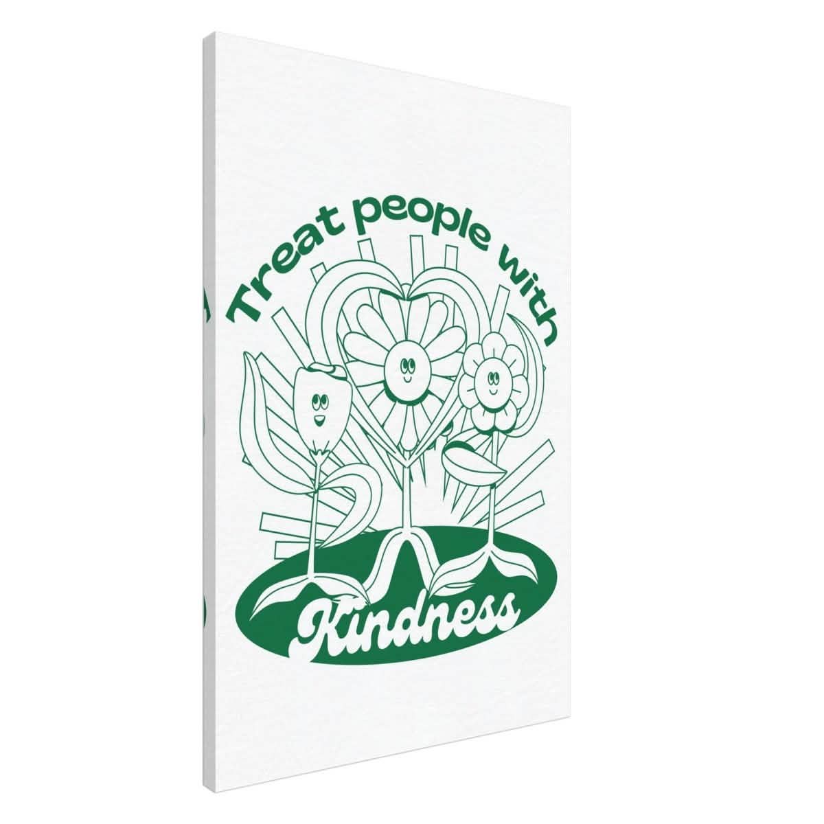 Digital Pop Art wall art print | Treat People With Kindness - Canvas - 60x90 cm / 24x36″ -