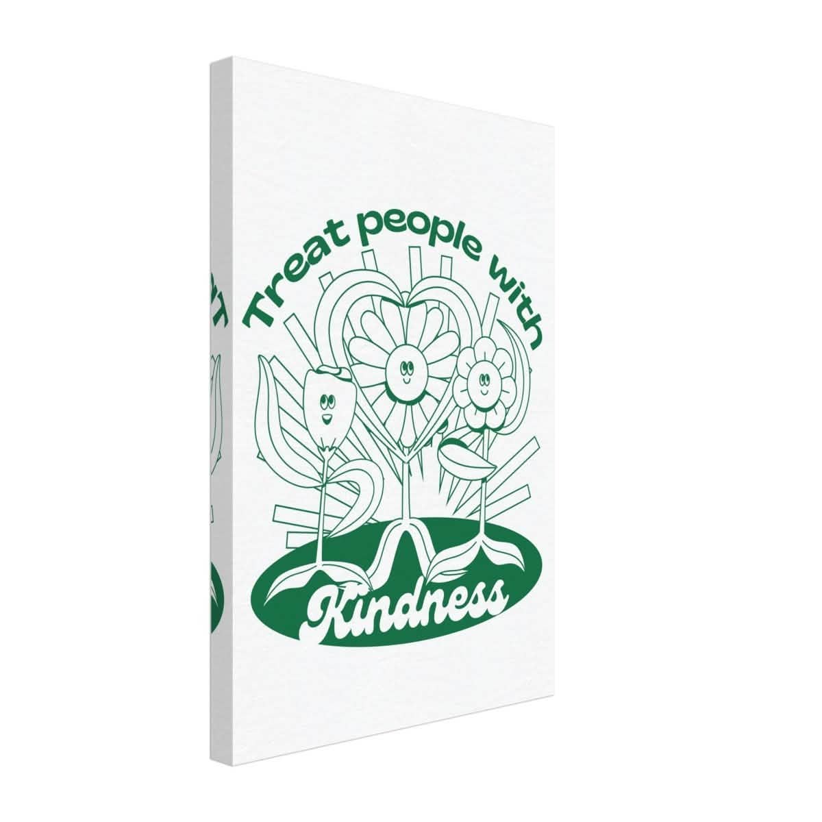 Digital Pop Art wall art print | Treat People With Kindness - Canvas - 30x45 cm / 12x18″ -