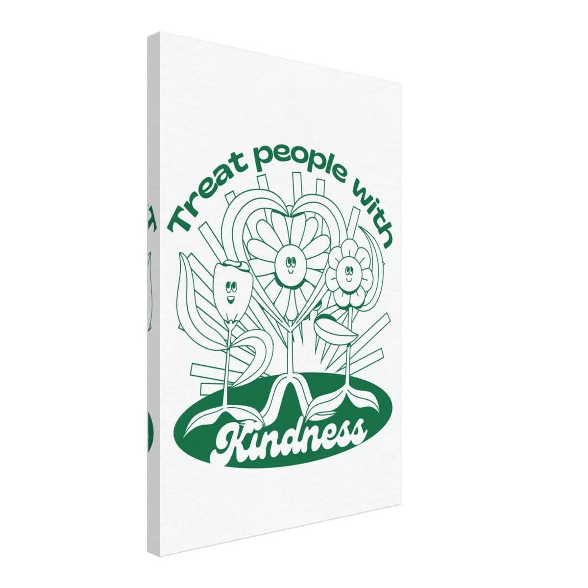 Digital Pop Art wall art print | Treat People With Kindness - Canvas - 40x60 cm / 16x24″ -