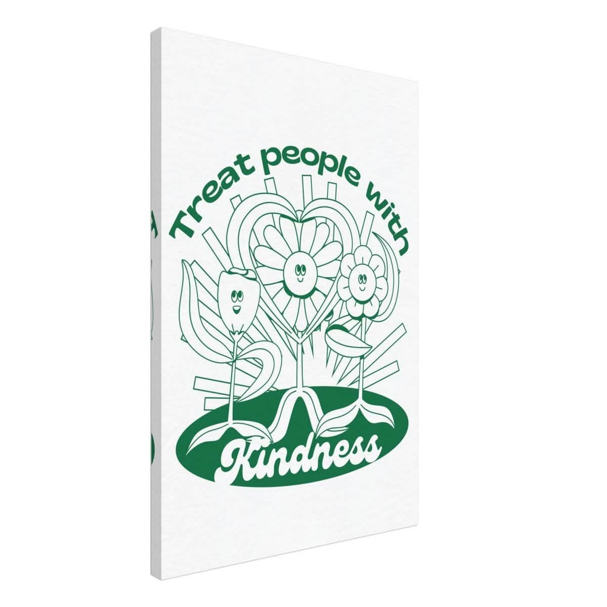 Digital Pop Art wall art print | Treat People With Kindness - Canvas - 50x75 cm / 20x30″ -