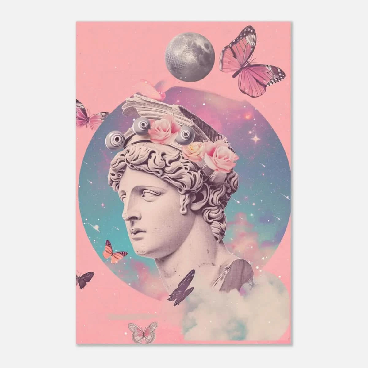 Divine Daydream – Neo - Classical Cosmic Reverie | Wall Art Print - Aluminum Print - 20x30 cm / 8x12″ -